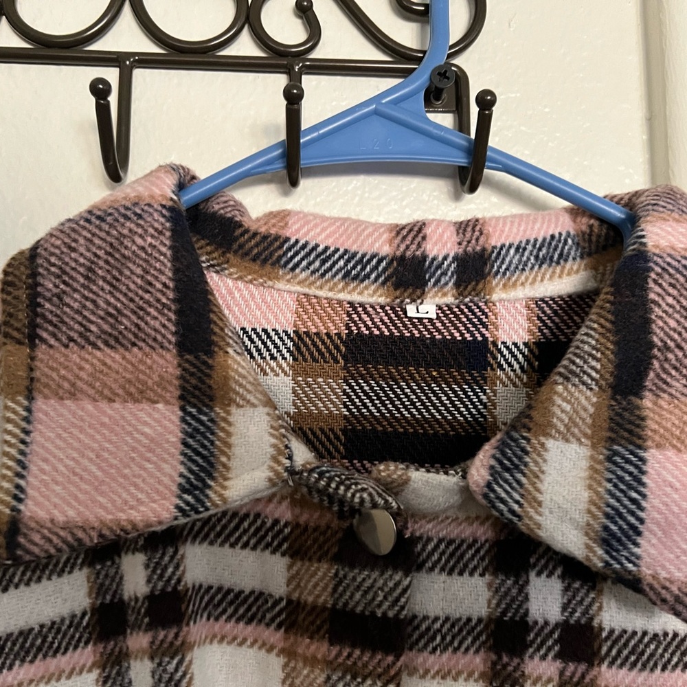 Plaid Button-Up Jacket - Picture 8 of 8